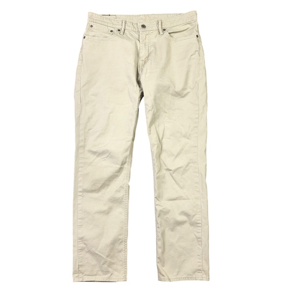 Levi Strauss 511 Brown Straight Leg Tan Khaki Jeans Mens 33 x 30 - Picture 1 of 6